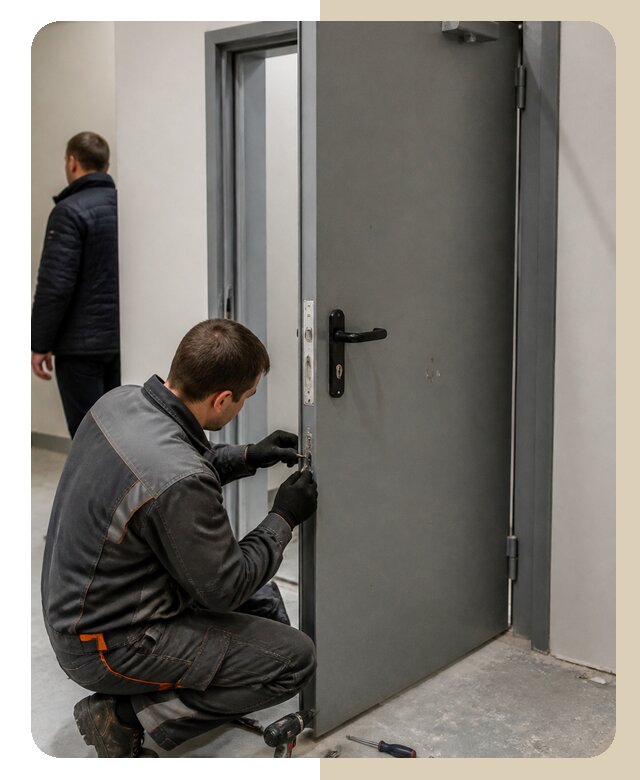 Ремонт противопожарной двери в Новоуральске по цене 6635 р. | ДвериЛегко-Нву