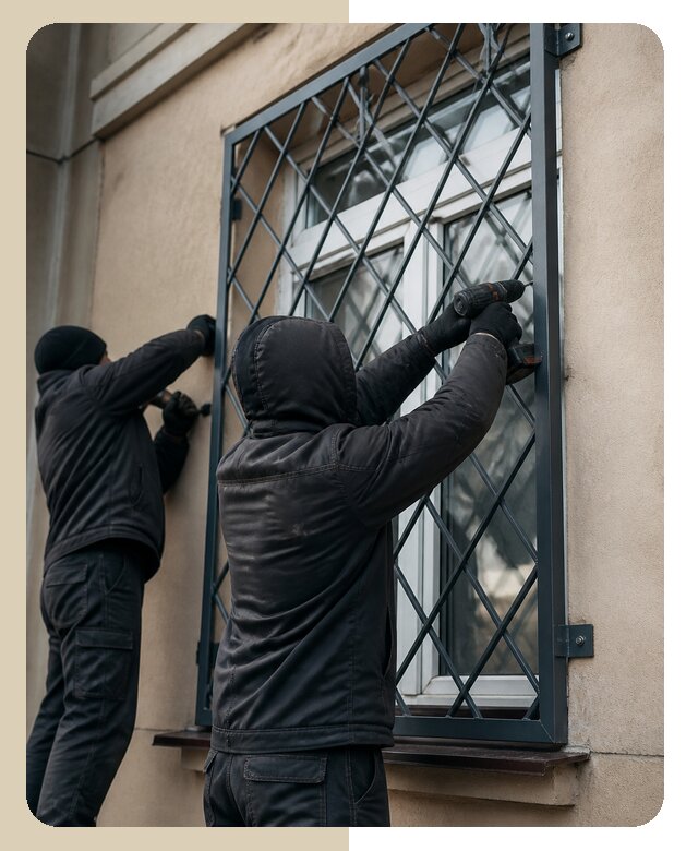 Установка антивандальных решеток на окна в Новоуральске